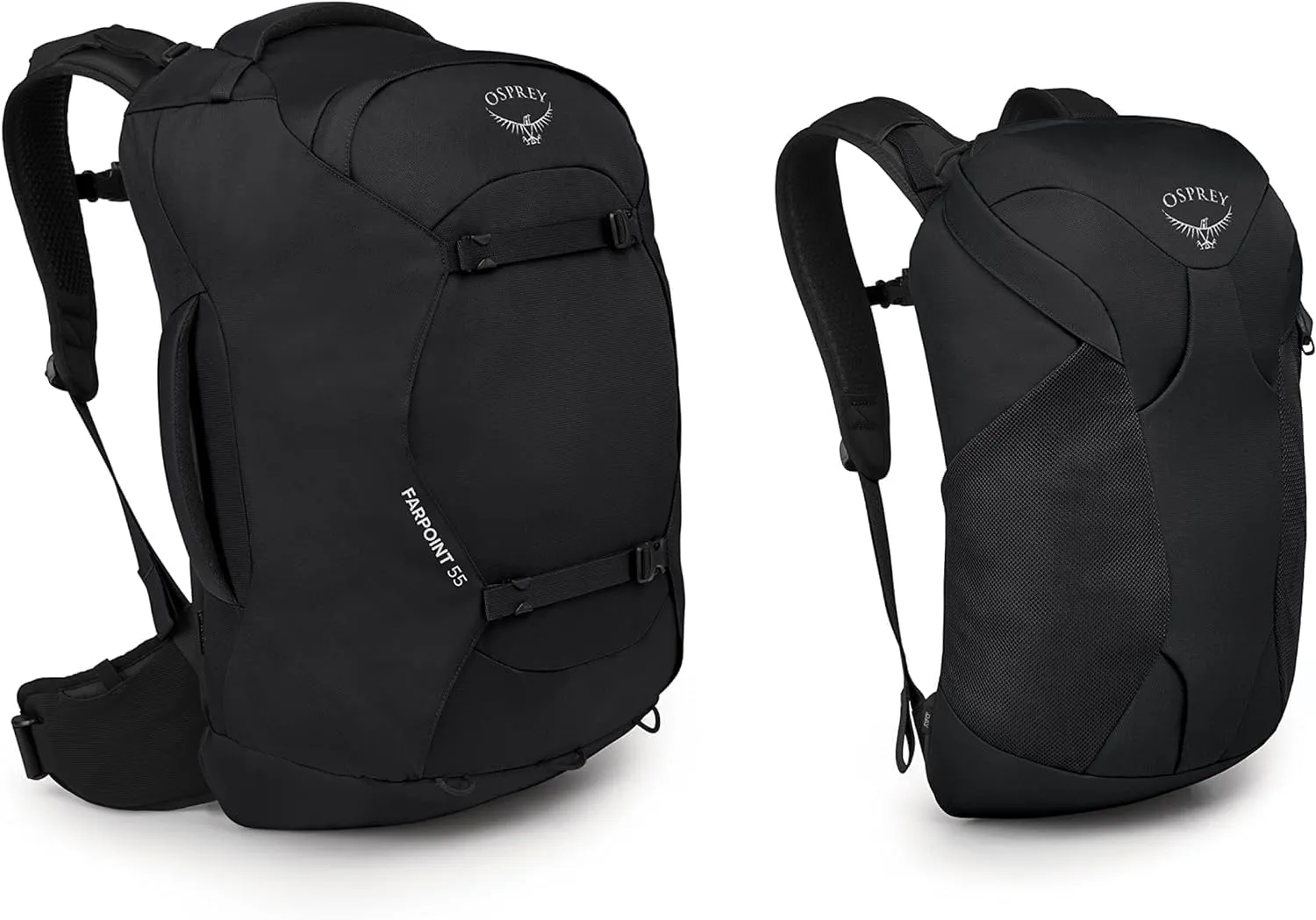 Osprey Farpoint 55L Men's Travel Backpack, Black