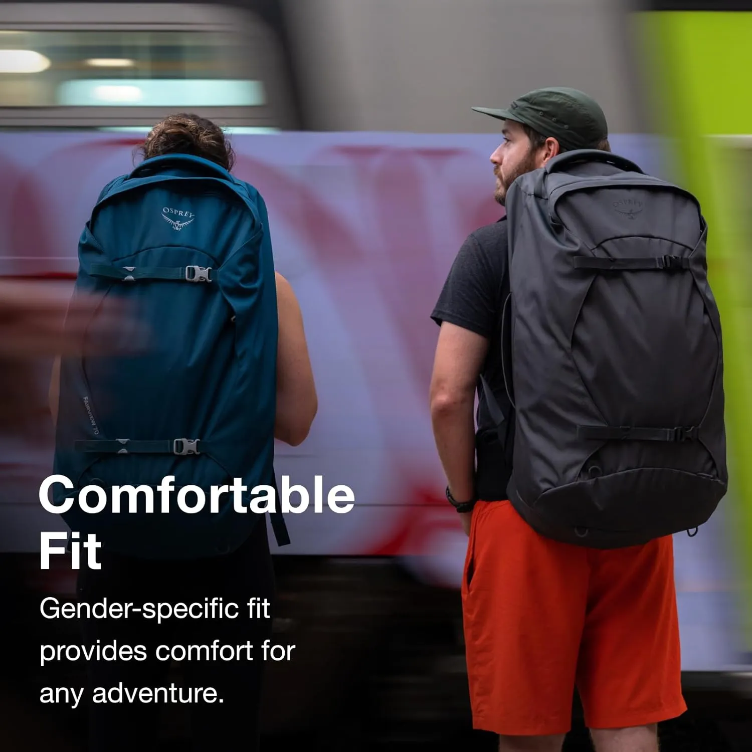 Osprey Farpoint 55L Men's Travel Backpack, Muted Space Blue