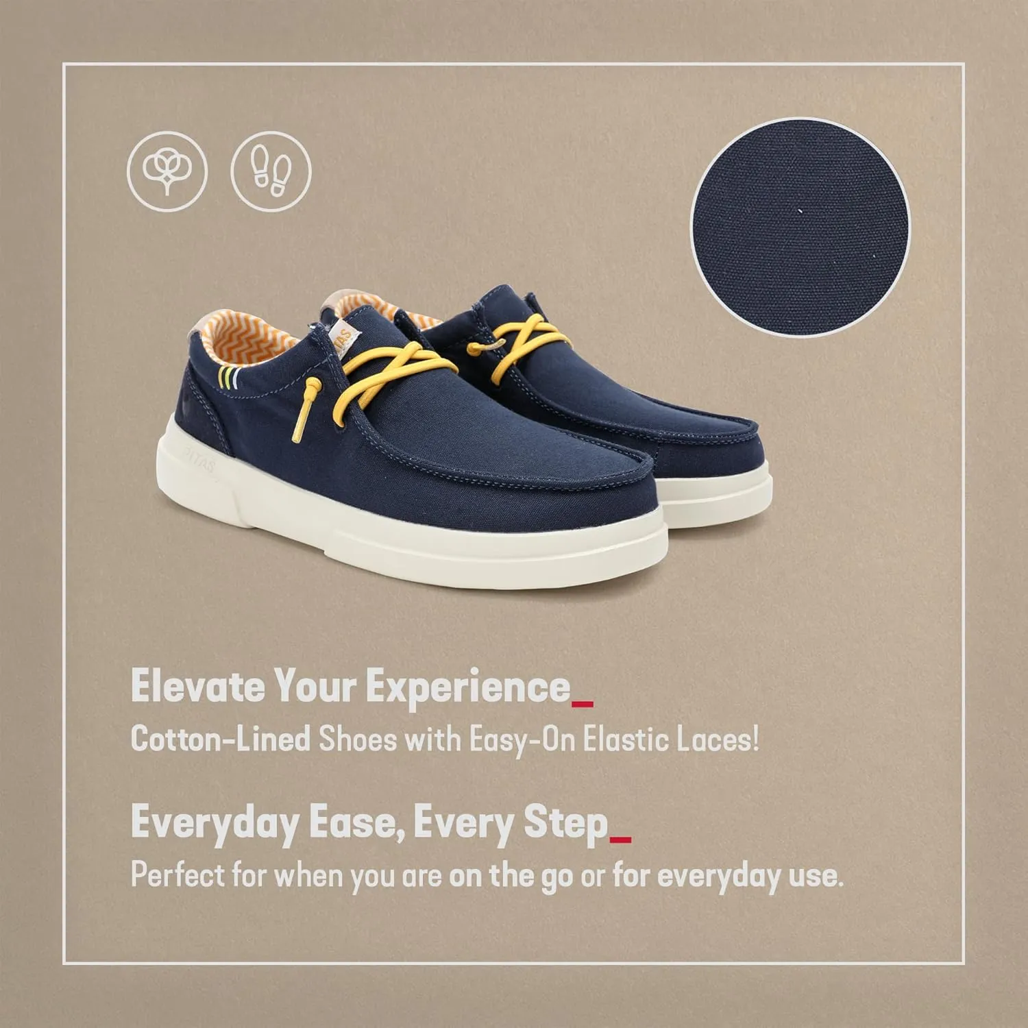 PITAS Sirmione Loafers for Women | Comfortable Casual Shoes | Women’s Ultralight Slip-On Shoes | Navy