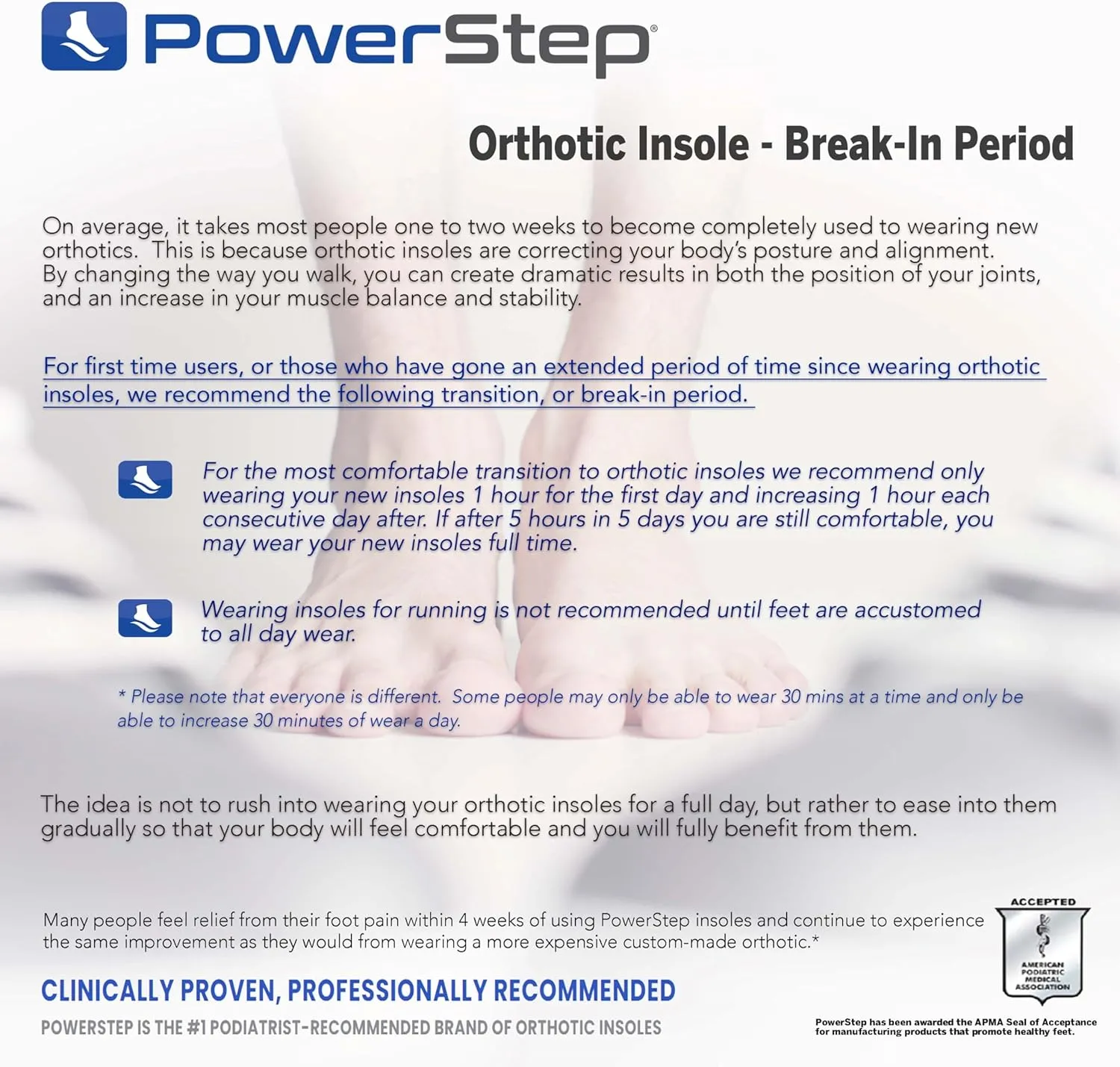 PowerStep Pinnacle Insoles - Orthotics for Plantar Fasciitis Relief – Made in USA Orthotic Insoles for Arch Support with Moderate Pronation - #1 Podiatrist Recommended (M 12-13)