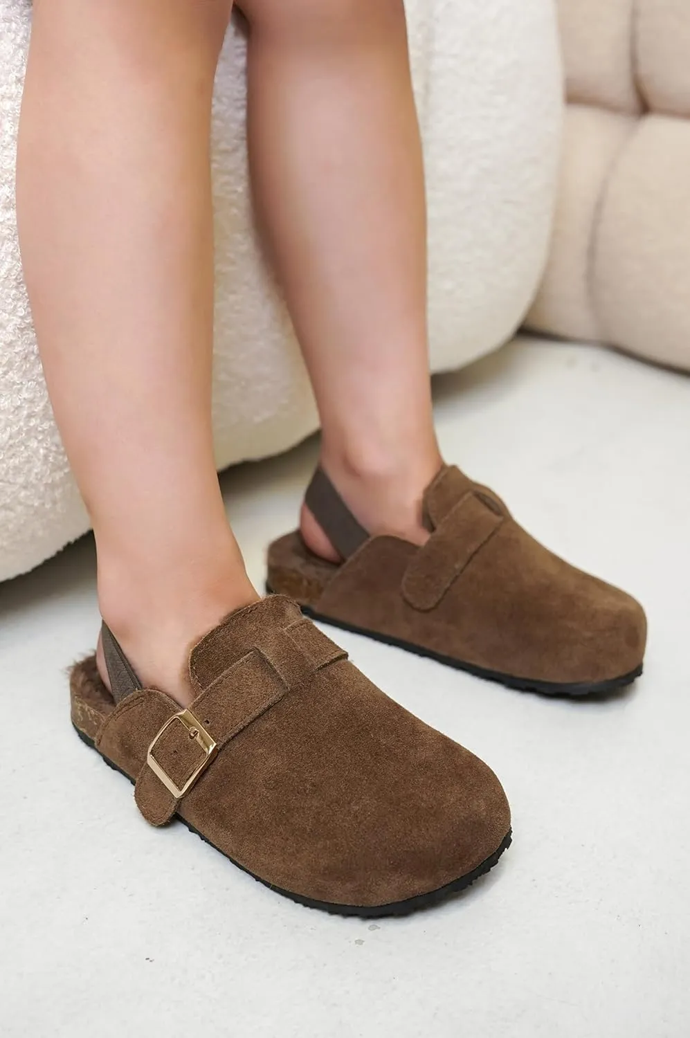 Project Cloud Mini Clogs for Kids - Memory Foam Unisex and Non-Slip Kids Clogs & Mules - Water Resistant Boys & Girls Sandals with Cork Footbed & Arch Support