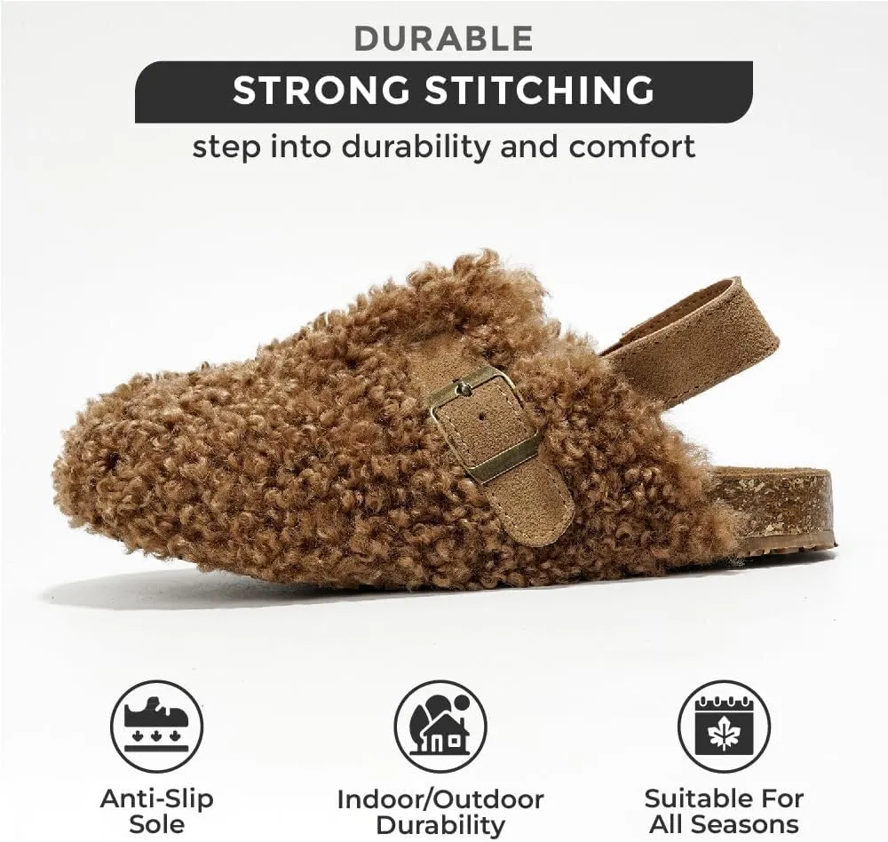Project Cloud Mini Clogs for Kids - Memory Foam Unisex and Non-Slip Kids Clogs & Mules - Water Resistant Boys & Girls Sandals with Cork Footbed & Arch Support