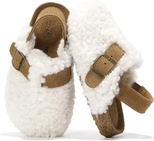 Project Cloud Mini Clogs for Kids - Memory Foam Unisex and Non-Slip Kids Clogs & Mules - Water Resistant Boys & Girls Sandals with Cork Footbed & Arch Support