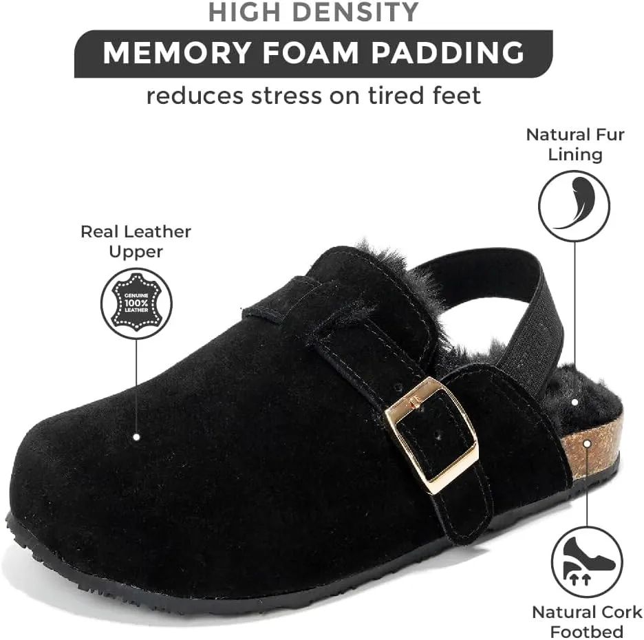 Project Cloud Mini Clogs for Kids - Memory Foam Unisex and Non-Slip Kids Clogs & Mules - Water Resistant Boys & Girls Sandals with Cork Footbed & Arch Support