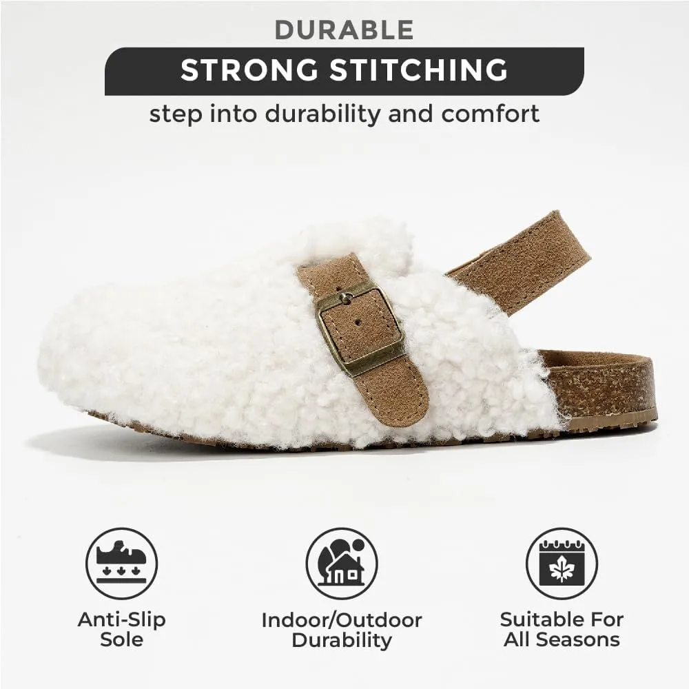 Project Cloud Mini Clogs for Kids - Memory Foam Unisex and Non-Slip Kids Clogs & Mules - Water Resistant Boys & Girls Sandals with Cork Footbed & Arch Support