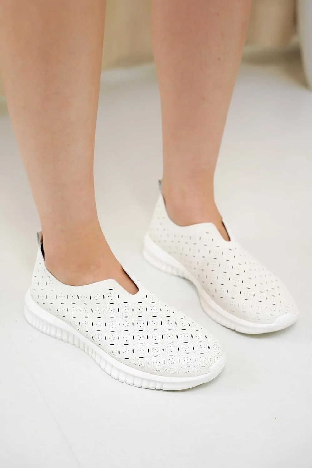 Project Cloud Platform Sneakers for Women Footwear - Memory Foam Comfortable Loafers for Women Shoes - Lightweight and Non-Slip Shoes Slip on Sneakers (Orchid)