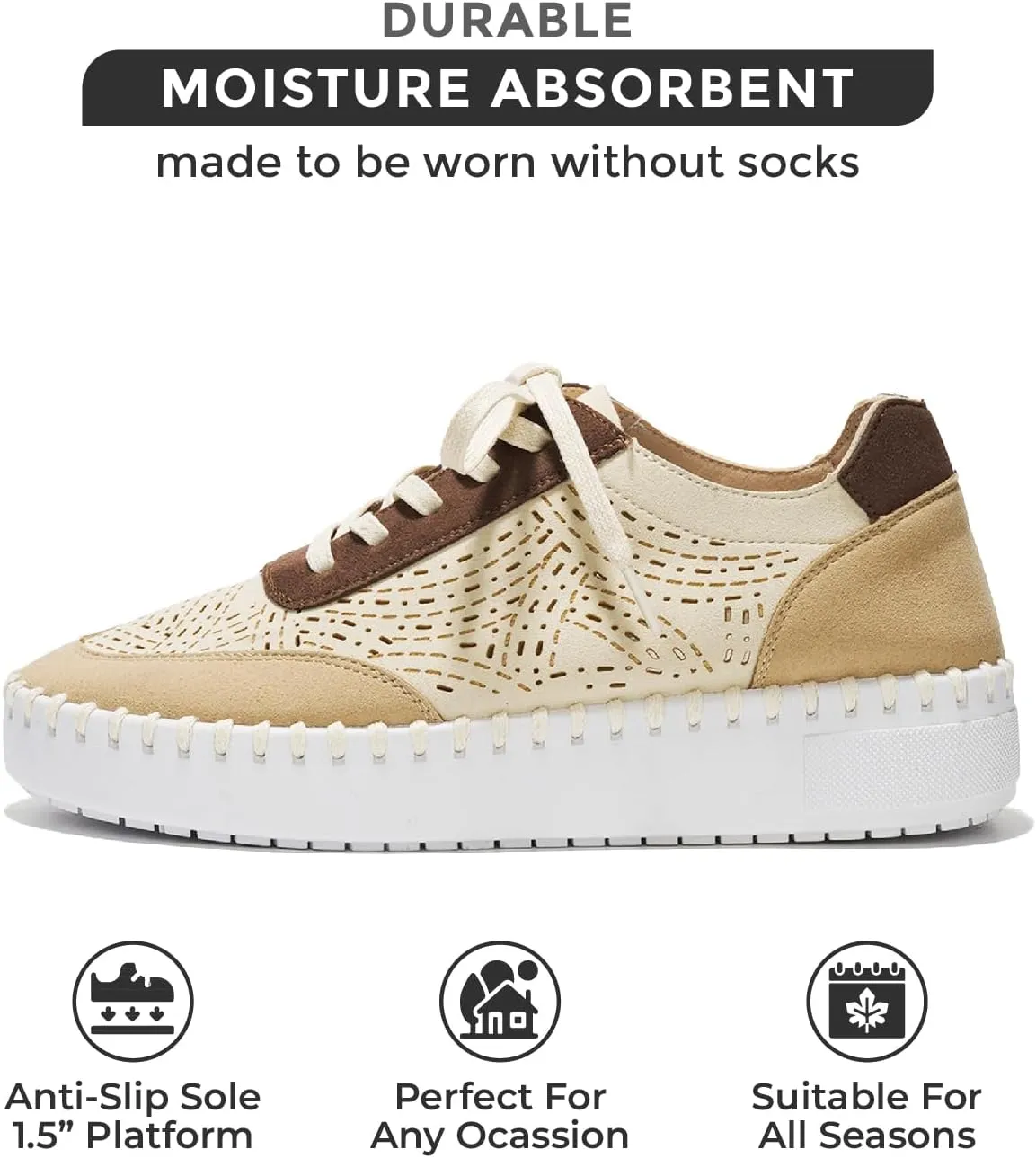 Project Cloud Shoes for Women with Leather Insole - Platform Sneakers for Women & Womens Loafers with Memory Foam, Flexible Womens Shoes Machine Wash & Sockless Wear (Azalea)
