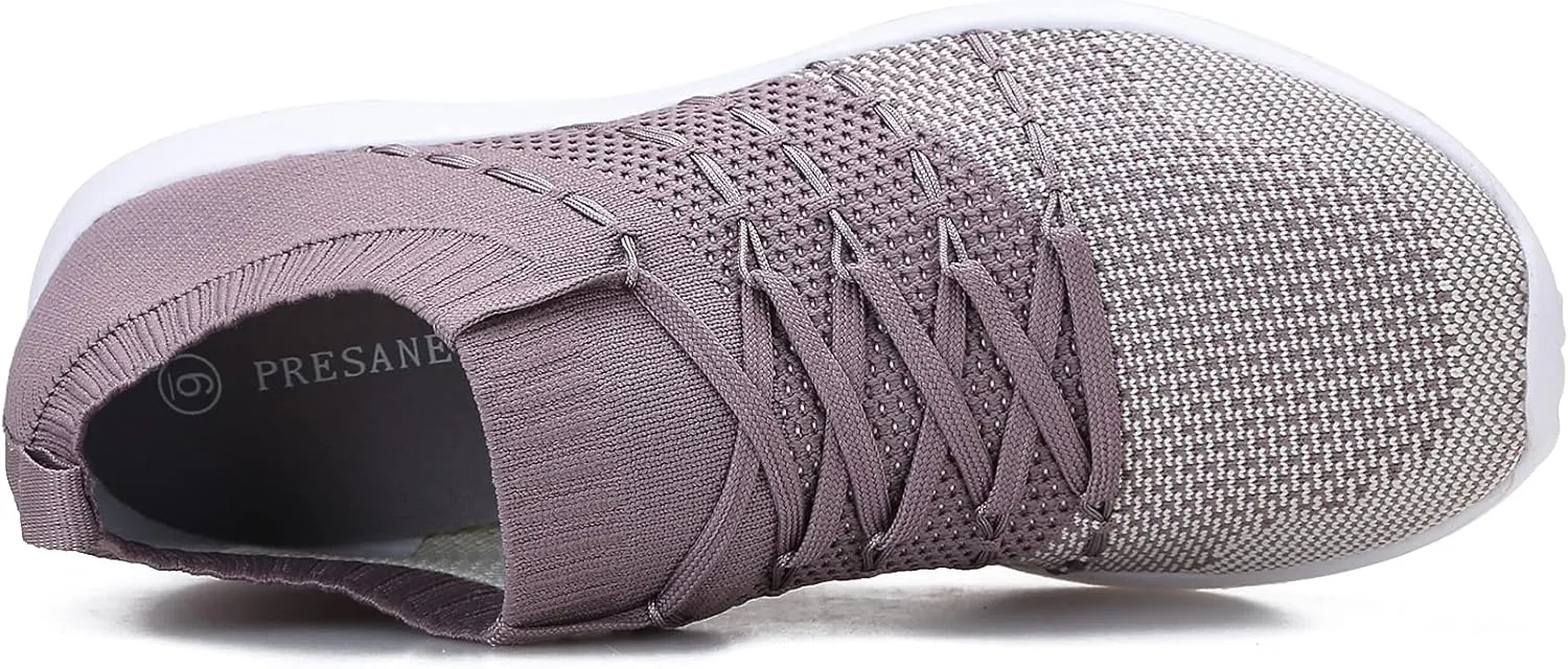 Pt&Hq Comfortable Tennis Running Shoes for Women Lightweight and Slip On Sneakers Casual Women's Walking Shoes