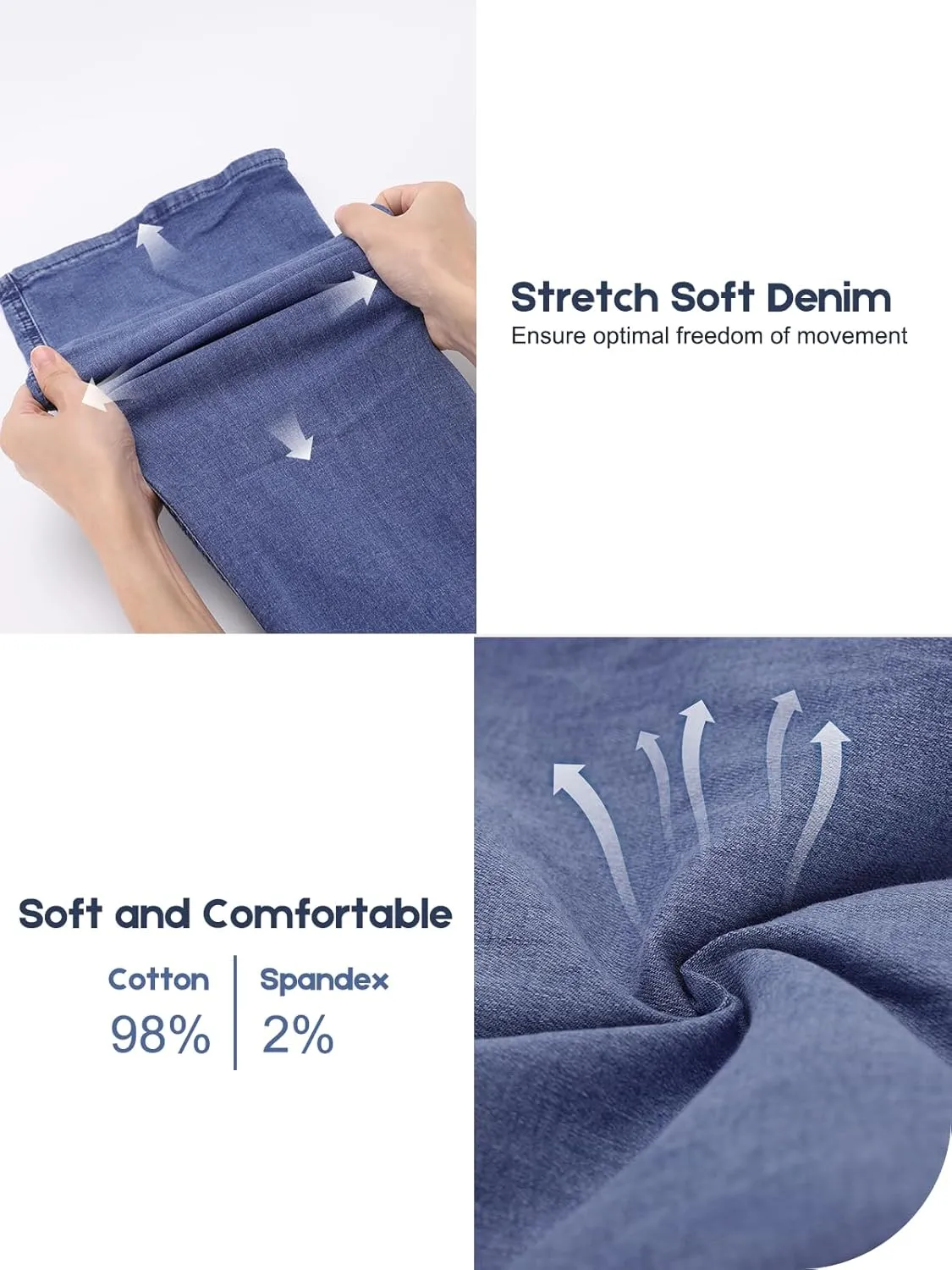 Pull on Flare Jeans for Women, Trendy Stretchy High Waisted Bell Bottom Skinny Boot Cut Jeans Legging for Women