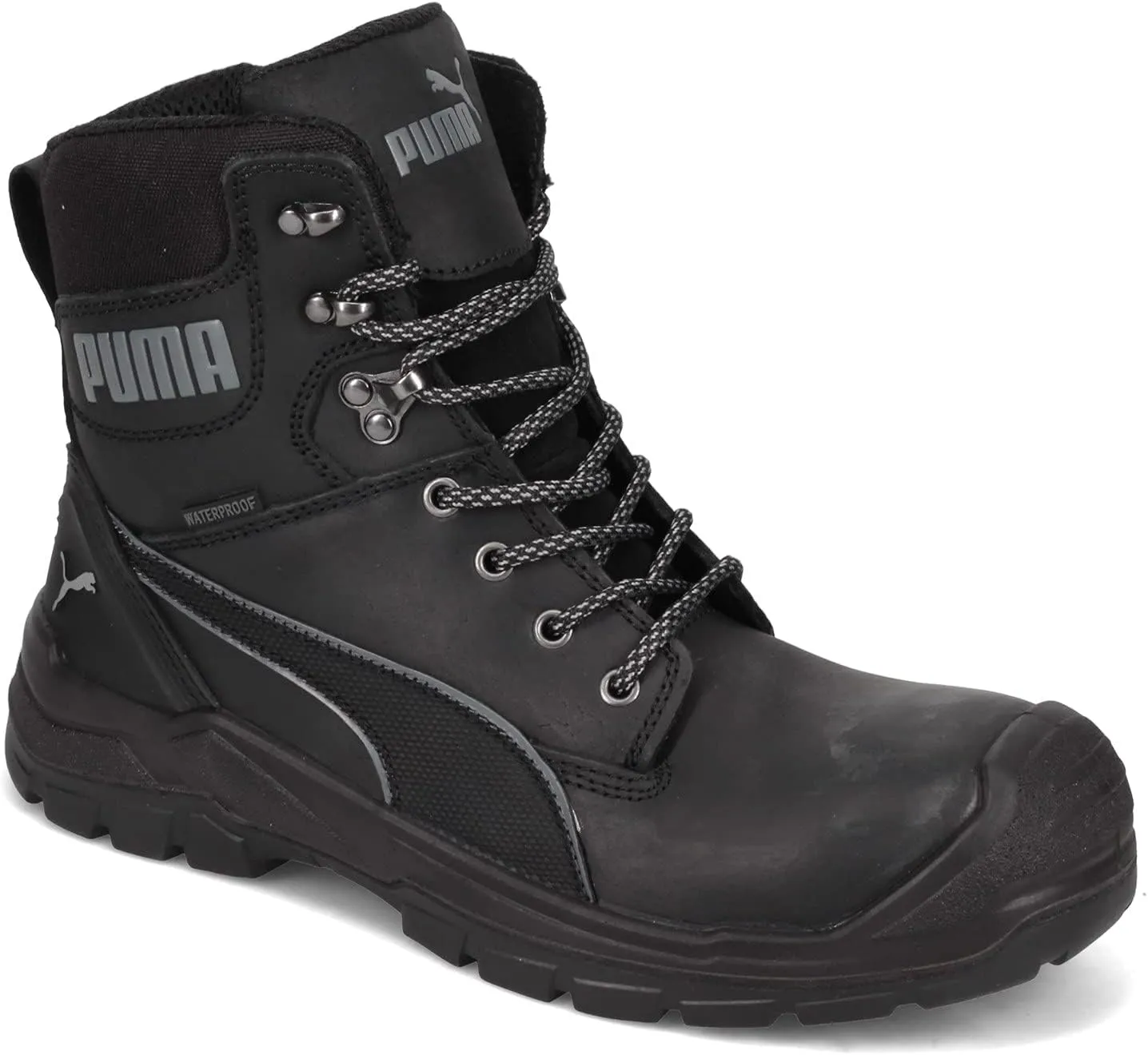 PUMA Men's Conquest Waterproof Composite Toe Eh Zip Industrial Shoe