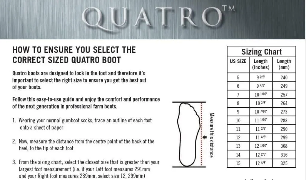 Quatro Non-Insulated Calf 13" Boots Black