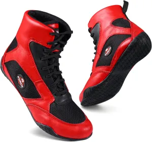 Rightpunch Breathable Boxing Shoes for Men, Women, and Youth | Non-Slip Lightweight Training Boxing Shoes with Rubber Sole