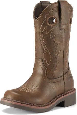 Rollda Boys Cowboy Boots Kids Western Boots Square Toe Girls Cowgirl Boots for Toddler/Little Kid/Big Kid