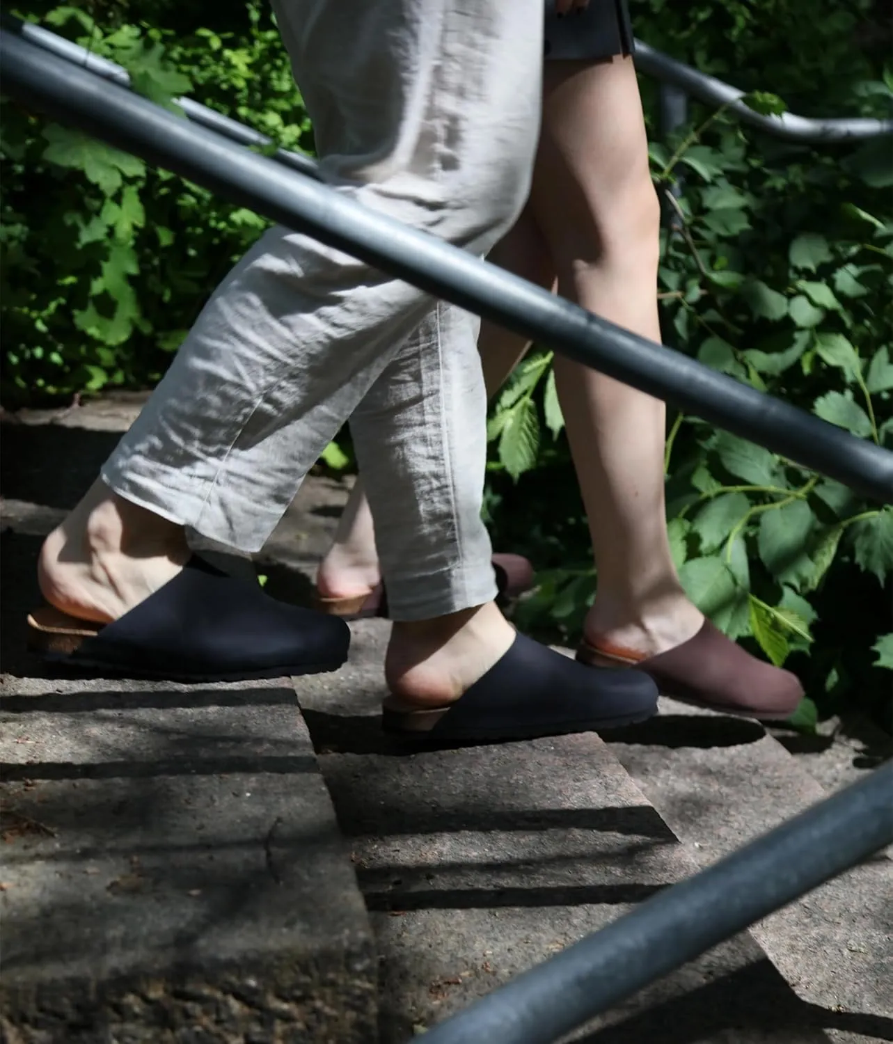 Sandgrens Handmade Unisex Cork Mules | European Top Grain Leather Sandals with Soft Suede Cushioned Footbed and EVA Rubber Sole | Bilbao