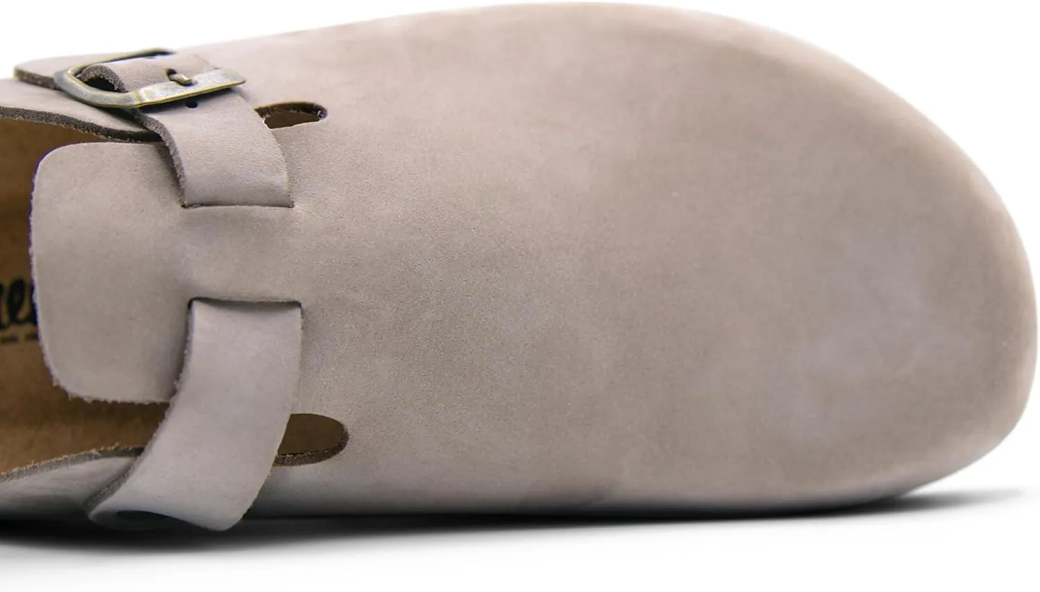 Sandgrens Handmade Unisex Cork Mules | European Top Grain Leather Sandals with Soft Suede Cushioned Footbed and EVA Rubber Sole | Toledo