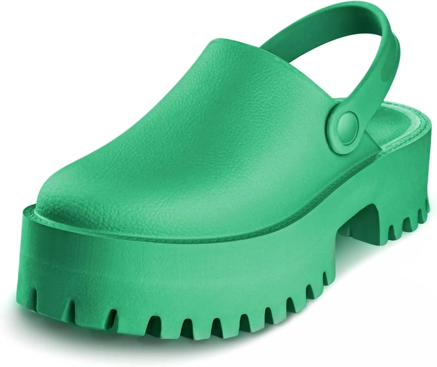 SANIOOOI Women's Platform Mules Colgs,Slip on Wedge Thick Sole Colg Slippers Cute Fashion Vacation Heeled Flatform Sandals Water Beach Comfort Soft Shoe