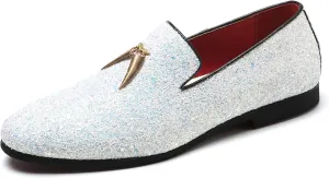Santimon Mens Loafers Dress Shoes Slip On Driving Shoes Tuxedo Suit Shoes