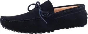 Santimon Mens Penny Loafers Classic Suede Leather Moccasins Casual Slip On Driving Prom Shoes