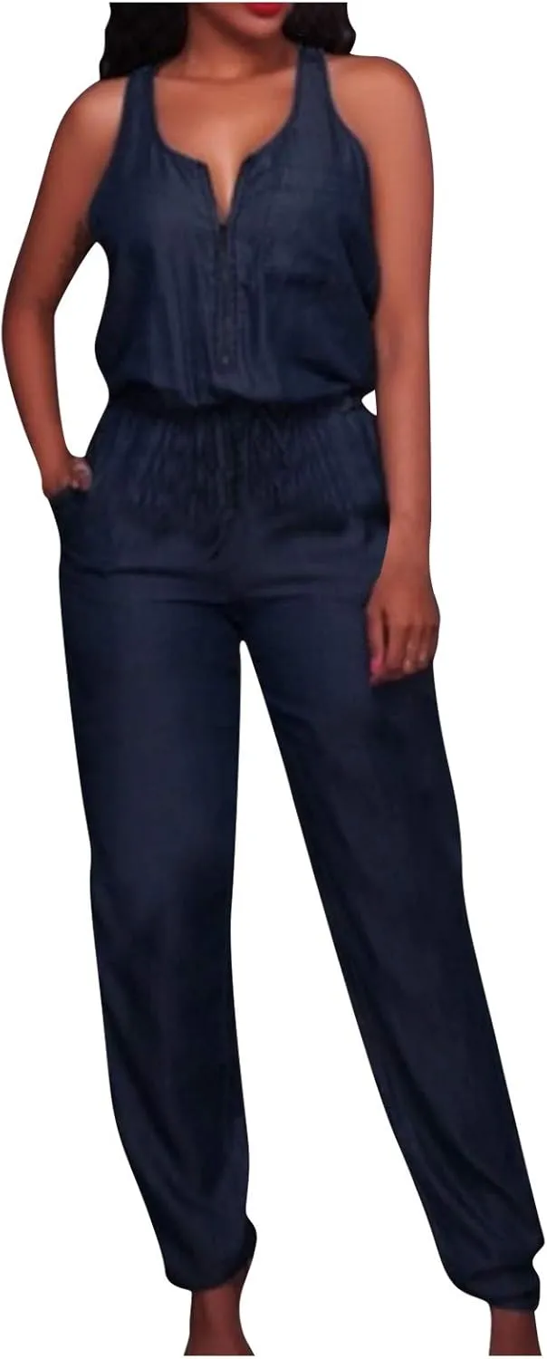 SERYU Tracksuit Womens Button Zipper Pocket Jeans Casual Denim Flares Sexy Set Tops Pants Suit