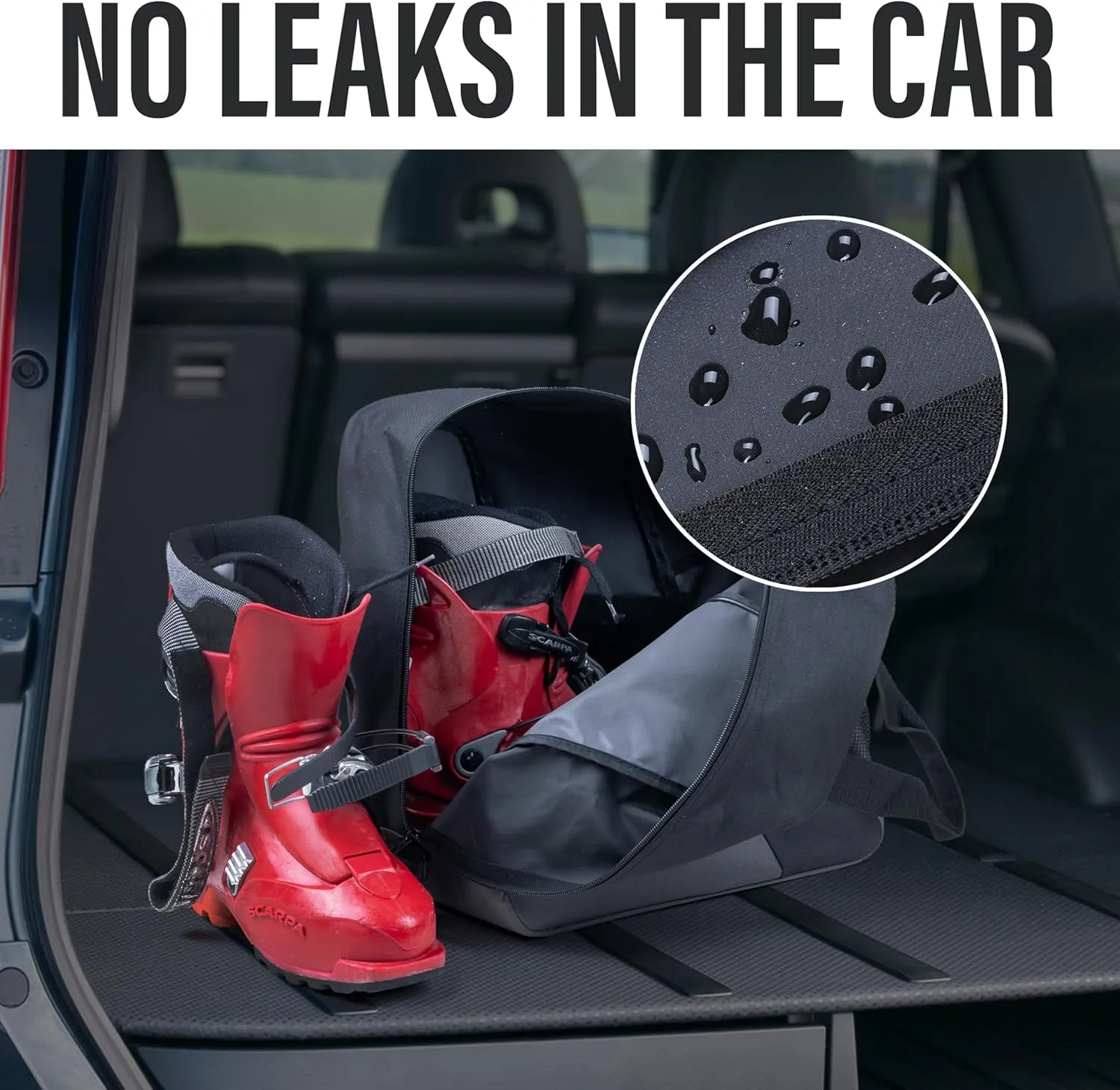 Ski Bag and Boot Bag Combo - Ski Bags for Air Travel - Unpadded Snow Ski Bags - For Skis Up to 180cm