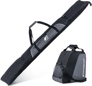 Ski Bag and Boot Bag Combo - Ski Bags for Air Travel - Unpadded Snow Ski Bags - For Skis Up to 180cm