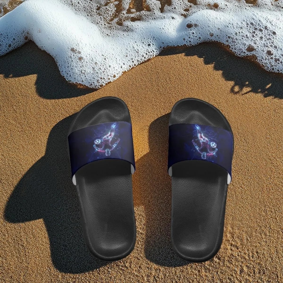 Slides & Slippers for Women Men Cute Waterproof Slide Sandals with Slip Resistant Summer Quick Dry Beach Pool Shower Shoes