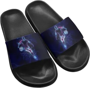 Slides & Slippers for Women Men Cute Waterproof Slide Sandals with Slip Resistant Summer Quick Dry Beach Pool Shower Shoes