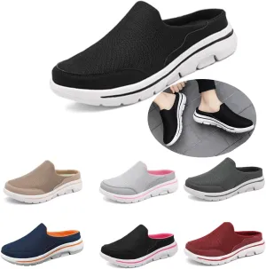 Slip On & Clogs for Womens Men Light Open Back Shoes Comfort Walking Shoes Breathable Slippers Closed Toe Slides Walking Mules with Indoor Outdoor Anti-Skid Sole
