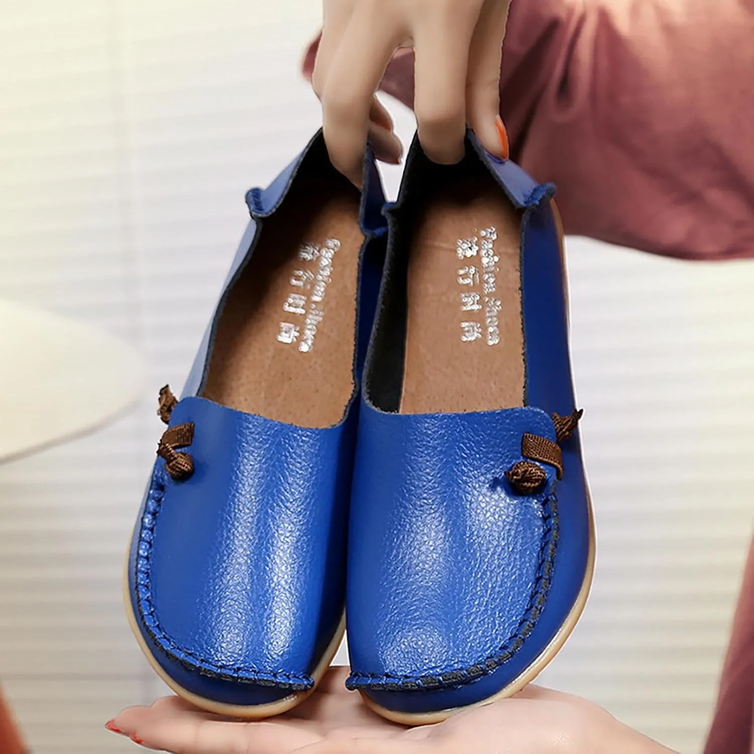 Slip On Shoes Women Women's Sneakers in White in Wide Width Loafers for Women 2024 Flat Heel Closed Toe Christmas Shoes Men Round Toe Flats Comfortable