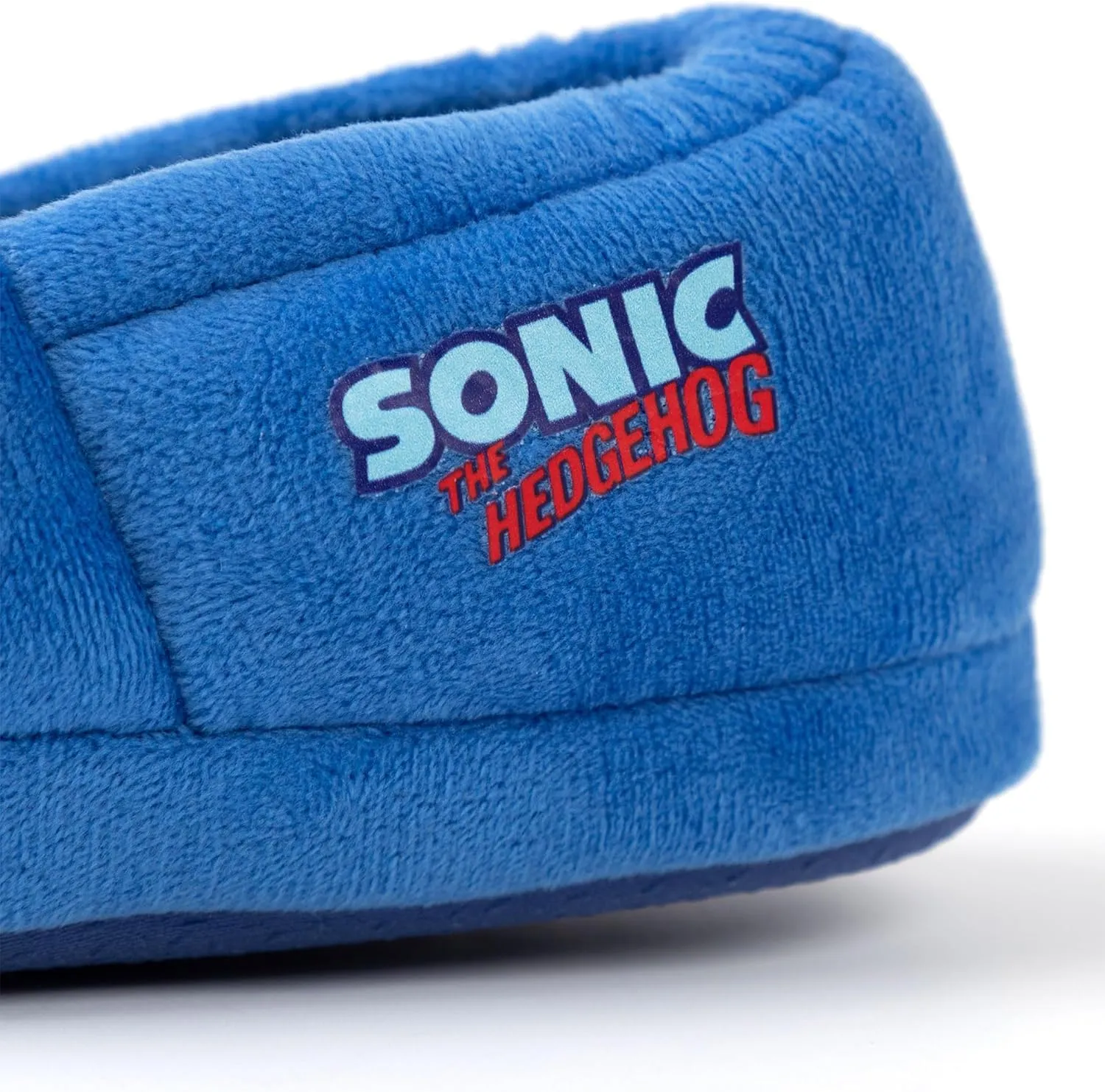Sonic The Hedgehog Kids Slippers | Blue Plush Pyjamas Shoes with Embroidered Face & 3D Ears | Boys Girls Toy House Mules