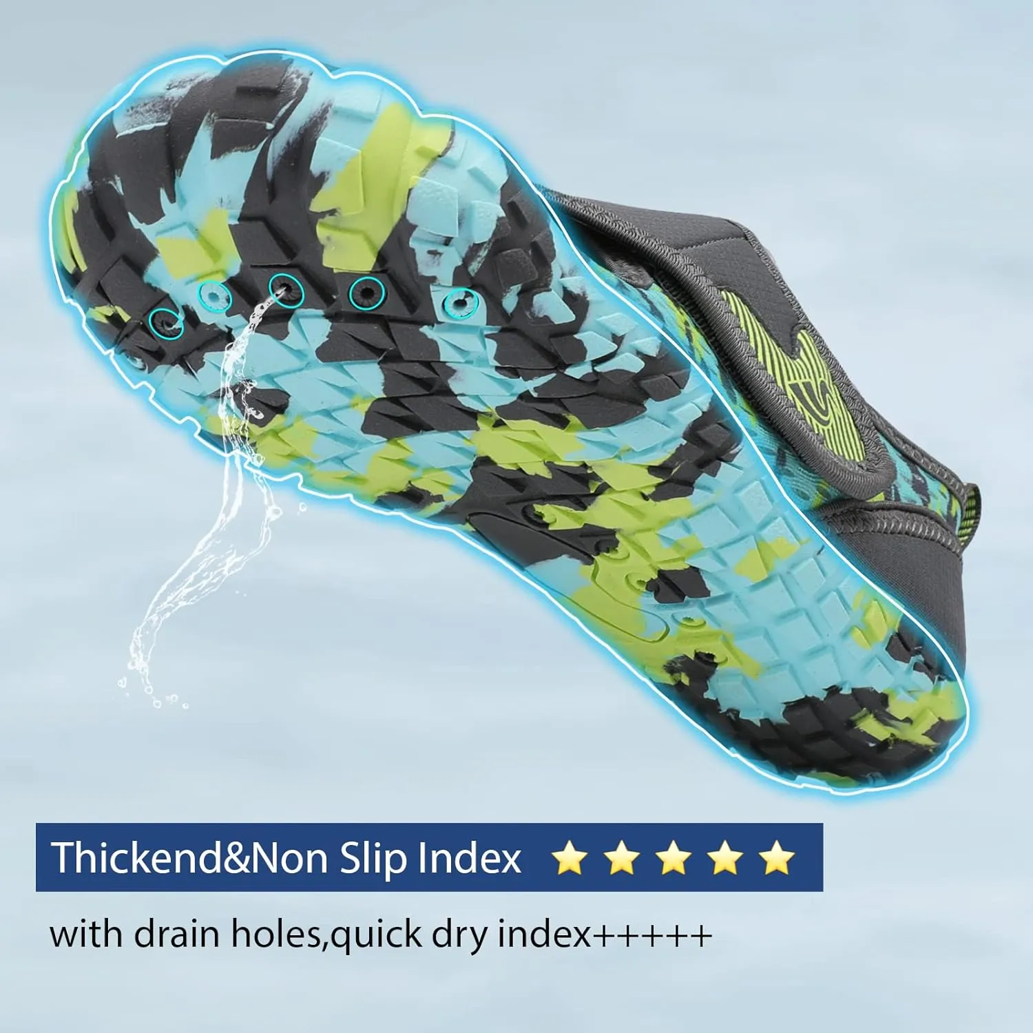 Spesoul Water Shoes for Women Men Quick Dry Aqua Socks for Swim Beach Pool Hiking Training Summer Sandals Outdoor Zero Drop Barefoot Shoes