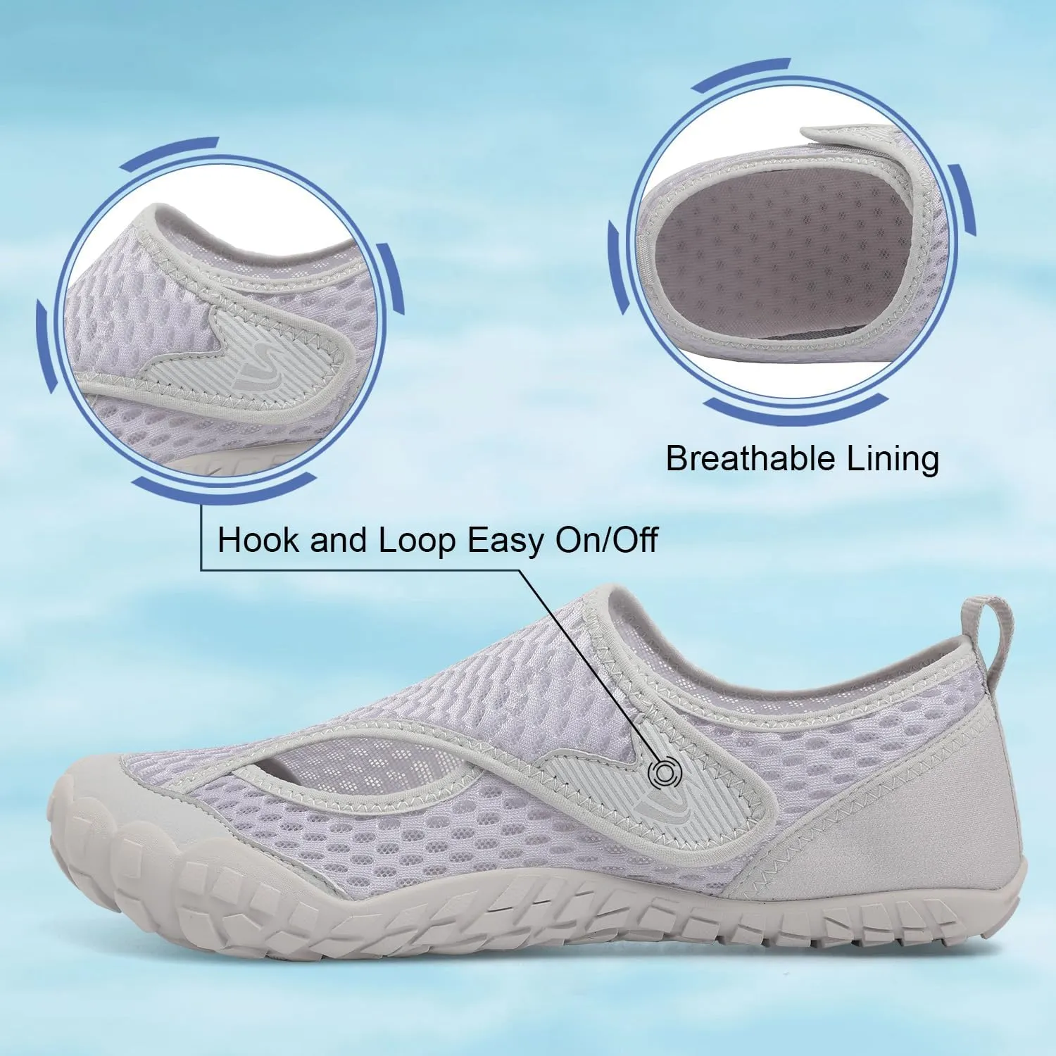 Spesoul Water Shoes for Women Men Quick Dry Aqua Socks for Swim Beach Pool Hiking Training Summer Sandals Outdoor Zero Drop Barefoot Shoes