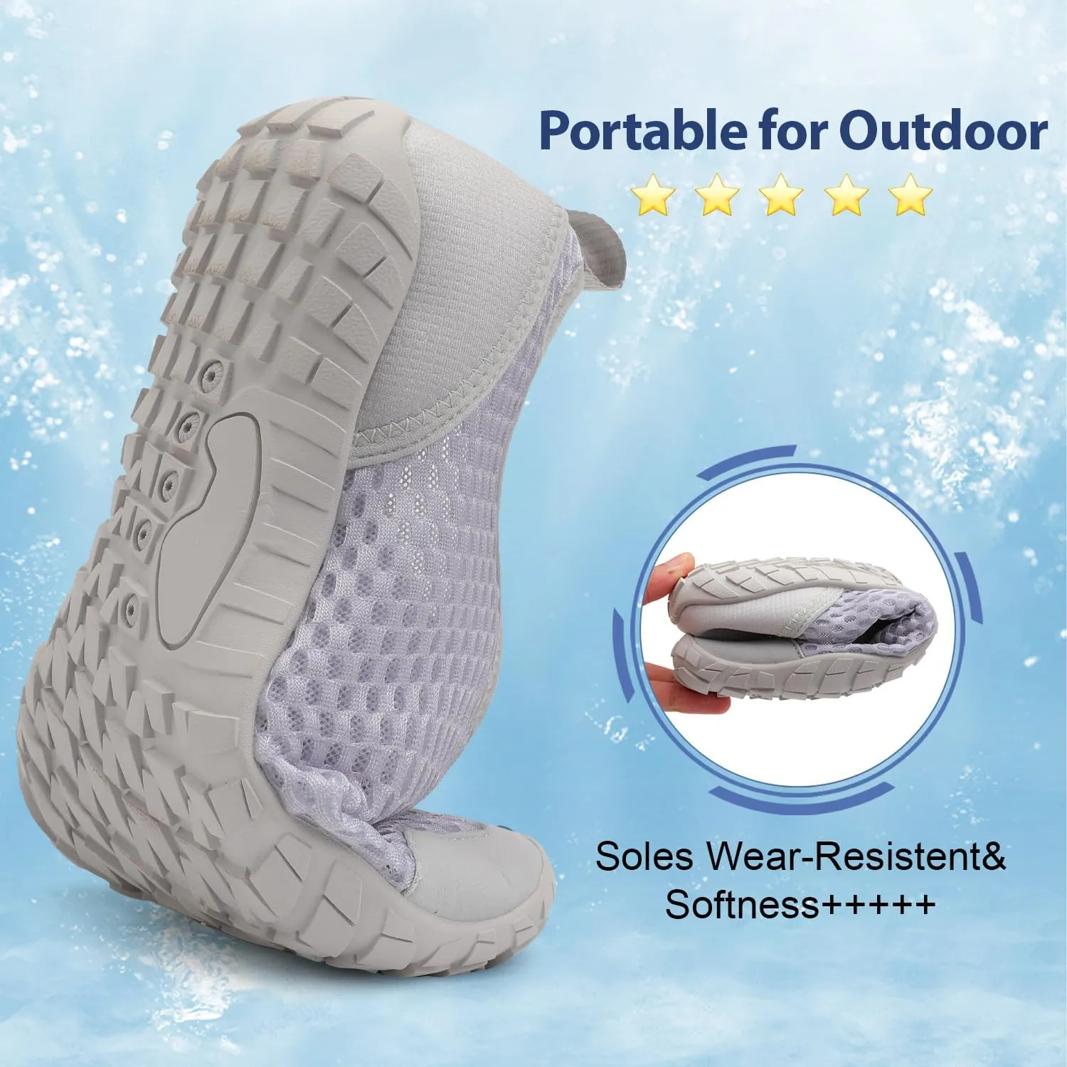 Spesoul Water Shoes for Women Men Quick Dry Aqua Socks for Swim Beach Pool Hiking Training Summer Sandals Outdoor Zero Drop Barefoot Shoes