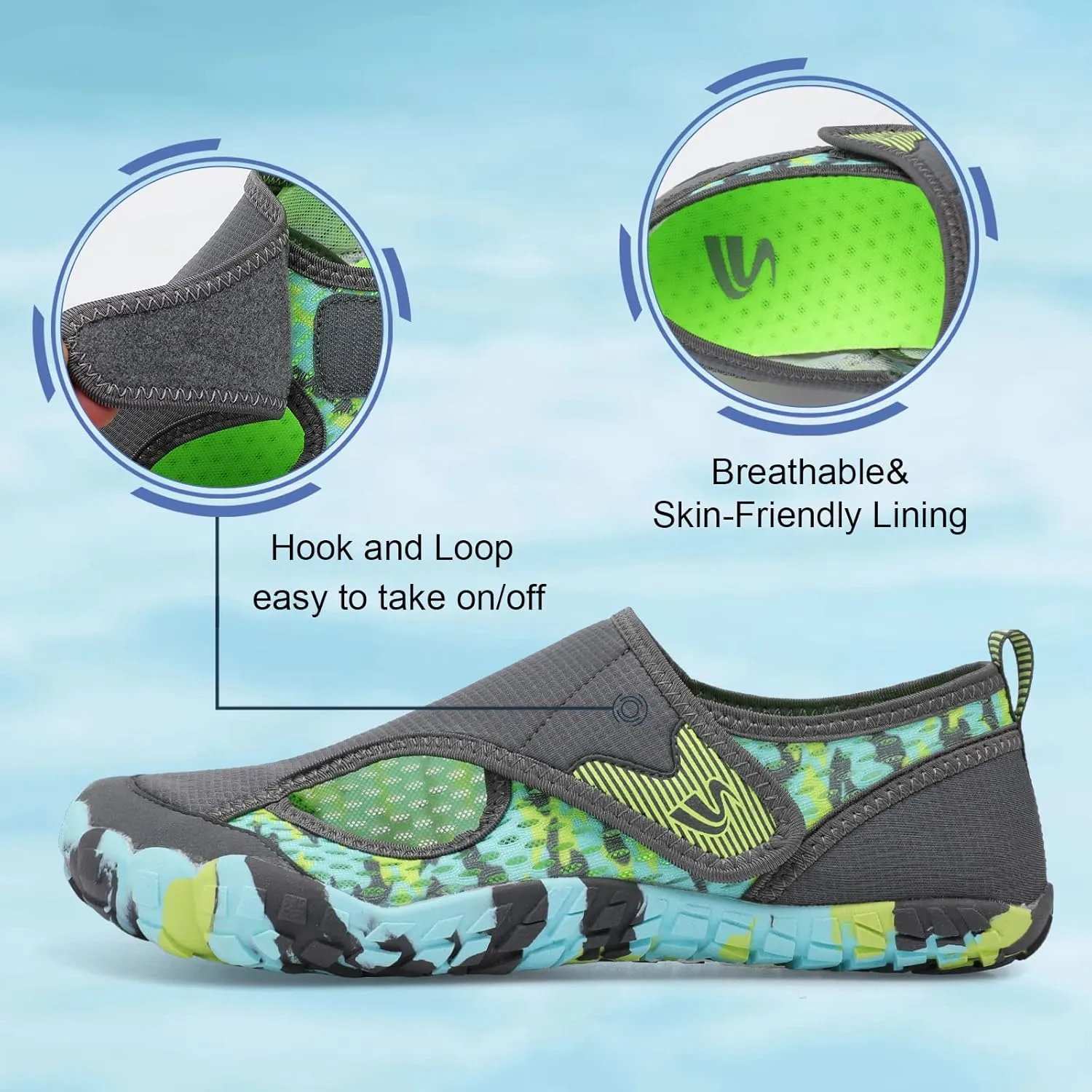 Spesoul Water Shoes for Women Men Quick Dry Aqua Socks for Swim Beach Pool Hiking Training Summer Sandals Outdoor Zero Drop Barefoot Shoes