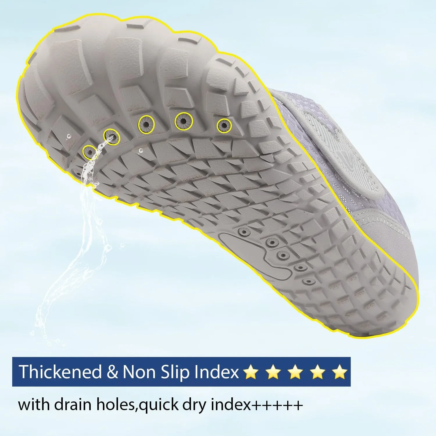 Spesoul Water Shoes for Women Men Quick Dry Aqua Socks for Swim Beach Pool Hiking Training Summer Sandals Outdoor Zero Drop Barefoot Shoes