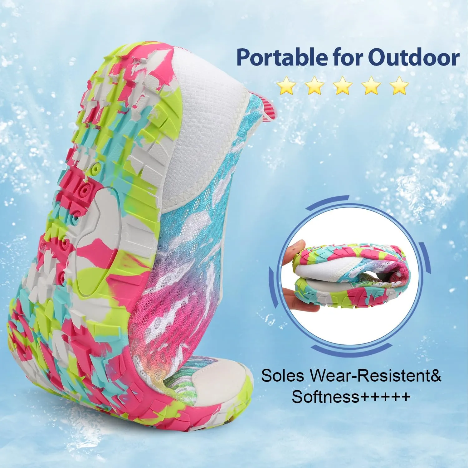 Spesoul Water Shoes for Women Men Quick Dry Aqua Socks for Swim Beach Pool Hiking Training Summer Sandals Outdoor Zero Drop Barefoot Shoes