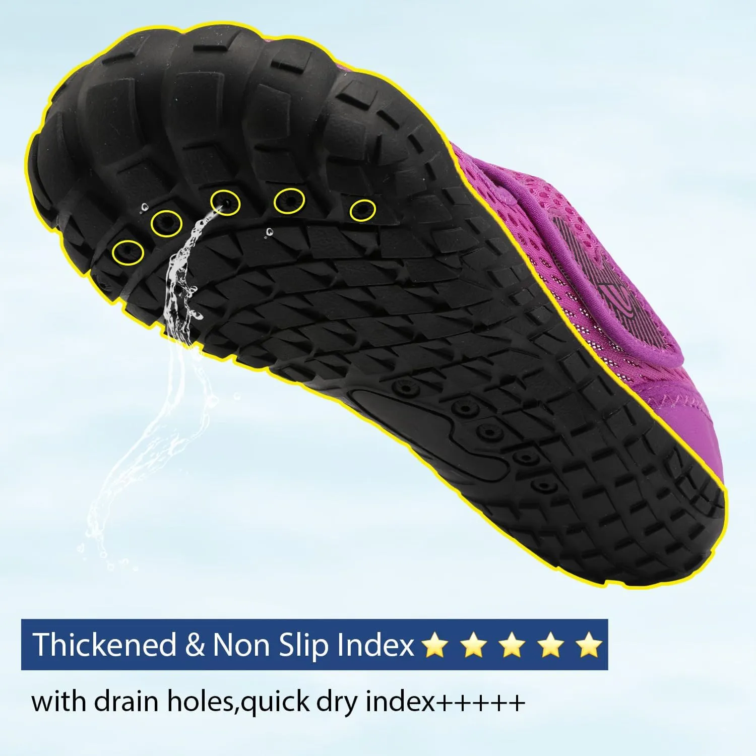 Spesoul Water Shoes for Women Men Quick Dry Aqua Socks for Swim Beach Pool Hiking Training Summer Sandals Outdoor Zero Drop Barefoot Shoes