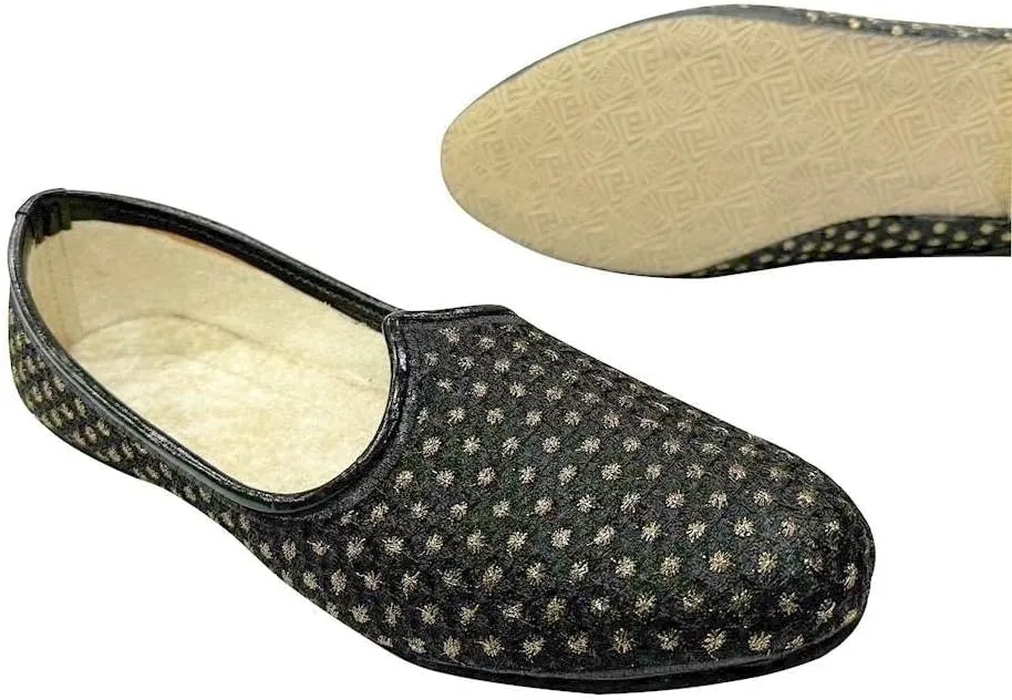 Stop n Style Wedding Sherwani Shoes Indian Punjabi Jutti for Men Ethnic Loafers