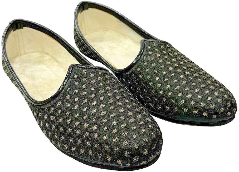 Stop n Style Wedding Sherwani Shoes Indian Punjabi Jutti for Men Ethnic Loafers