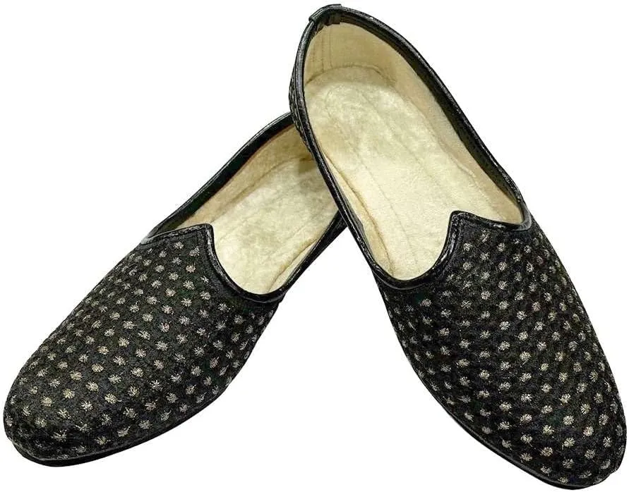 Stop n Style Wedding Sherwani Shoes Indian Punjabi Jutti for Men Ethnic Loafers