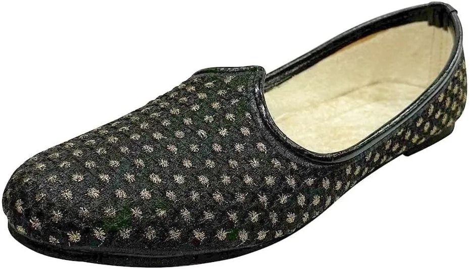 Stop n Style Wedding Sherwani Shoes Indian Punjabi Jutti for Men Ethnic Loafers