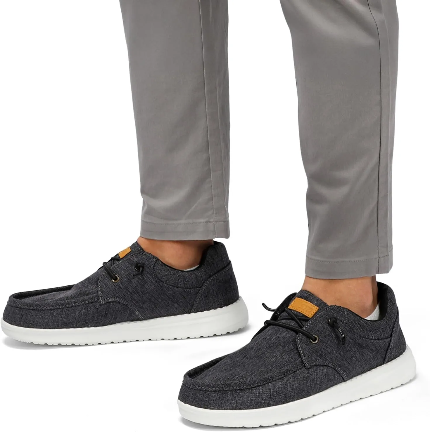 STQ Men's Lace up Loafers丨Orthopedic Ultralight Boat Casual Shoes with Arth Support