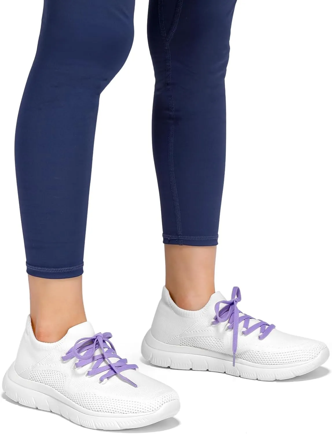 STQ Tennis Shoes Womens Slip on Walking Sneakers for Gym Workout