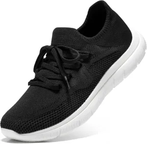 STQ Tennis Shoes Womens Slip on Walking Sneakers for Gym Workout