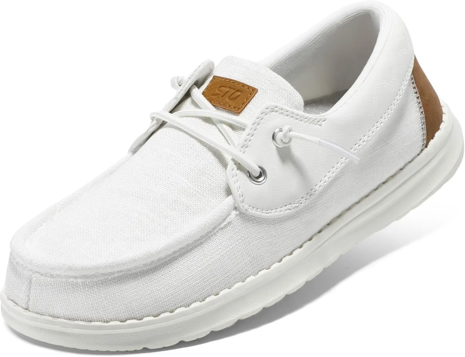 STQ Women's Boat Shoes with Orthopedic Insole Slip On Business Casual Shoes for Plantar Fasciitis Lightweight Loafers