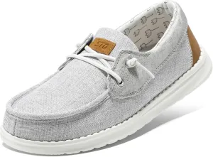 STQ Women's Boat Shoes with Orthopedic Insole Slip On Business Casual Shoes for Plantar Fasciitis Lightweight Loafers