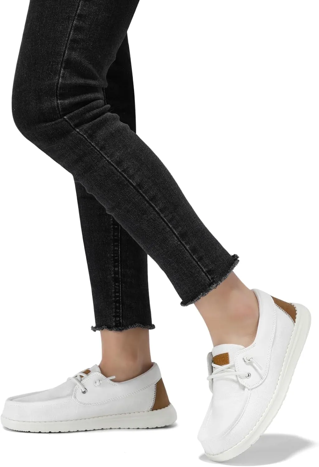 STQ Women's Boat Shoes with Orthopedic Insole Slip On Business Casual Shoes for Plantar Fasciitis Lightweight Loafers