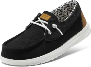 STQ Women's Boat Shoes with Orthopedic Insole Slip On Business Casual Shoes for Plantar Fasciitis Lightweight Loafers
