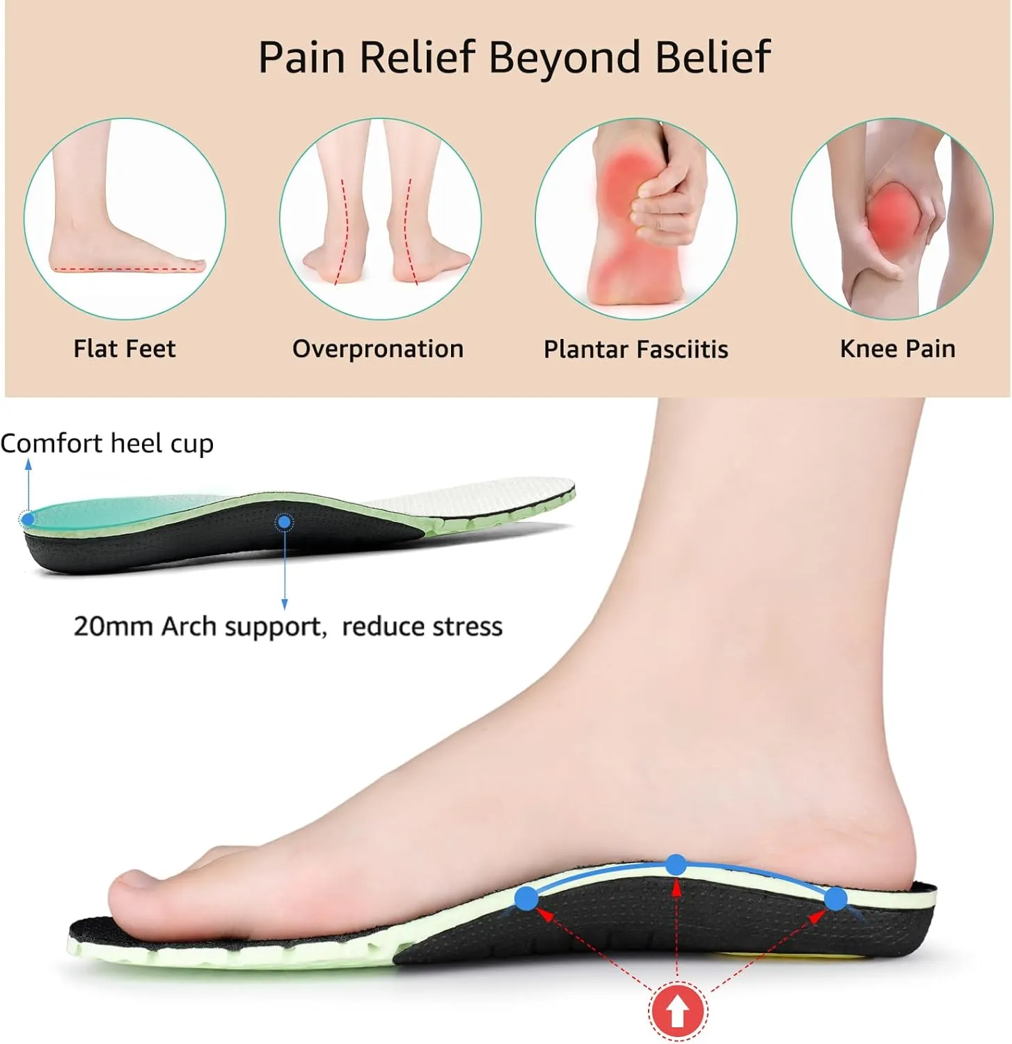STQ Women's Boat Shoes with Orthopedic Insole Slip On Business Casual Shoes for Plantar Fasciitis Lightweight Loafers