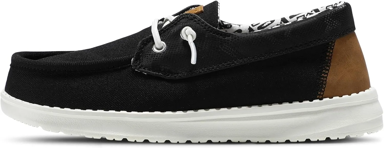 STQ Women's Boat Shoes with Orthopedic Insole Slip On Business Casual Shoes for Plantar Fasciitis Lightweight Loafers